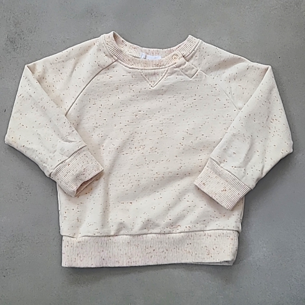 Jamie Kay Organic Dylan Sweatshirt in Honey Flec | Size 1Year